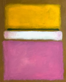 IN THE STYLE OF MARK ROTHKO (AFTER) ACRYLIC PAINTING ON LINEN