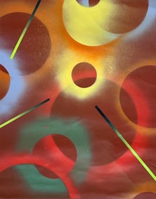 ABSTRACT CONTEMPORARY PAINTING. ACRYLIC ON LINEN