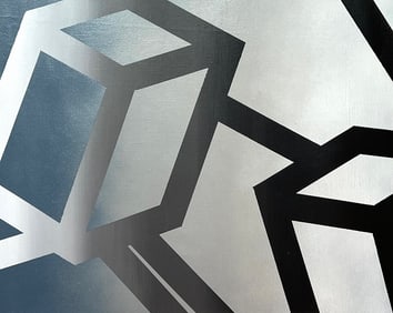 ABSTRACT CONTEMPORARY PAINTING. ACRYLIC ON LINEN