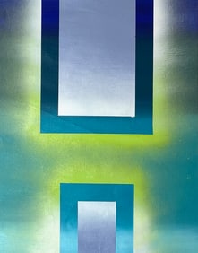 ABSTRACT CONTEMPORARY PAINTING. ACRYLIC ON LINEN