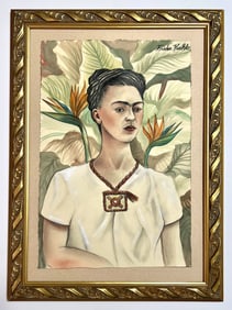 IN THE STYLE OF FRIDA KAHLO (AFTER) SELF PORTRAIT