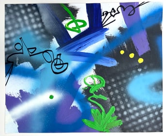 ABSTRACT PAINTING ON PAPER