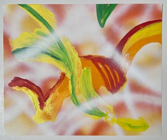 ABSTRACT PAINTING ON PAPER