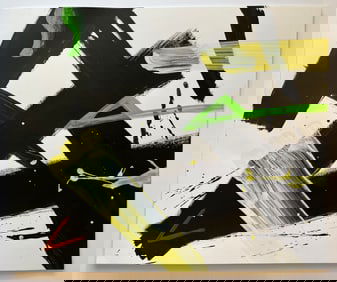 ABSTRACT PAINTING ON PAPER