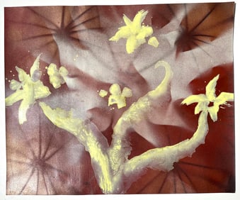 ABSTRACT PAINTING ON PAPER