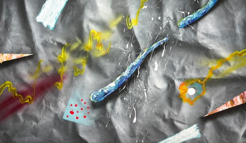 ABSTRACT CONTEMPORARY PAINTING ON CANVAS