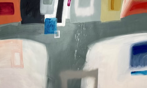 ABSTRACT CONTEMPORARY PAINTING ON CANVAS