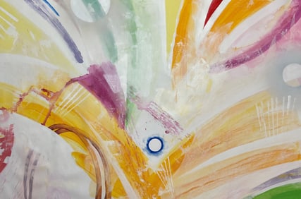 ABSTRACT CONTEMPORARY PAINTING ON CANVAS