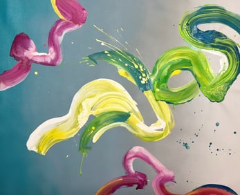 ABSTRACT CONTEMPORARY PAINTING ON CANVAS