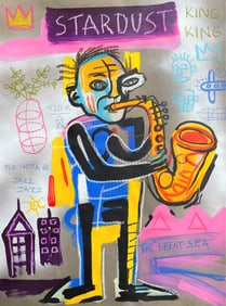 IN THE STYLE OF JEAN-MICHEL BASQUIAT (AFTER) PAINTING
