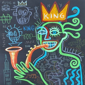 IN THE STYLE OF JEAN-MICHEL BASQUIAT (AFTER) PAINTING