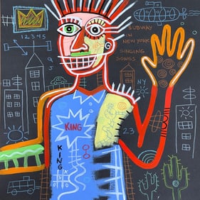 IN THE STYLE OF JEAN-MICHEL BASQUIAT (AFTER) PAINTING