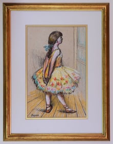 IN THE STYLE OF EDGAR DEGAS (AFTER) OIL PASTEL ON PAPER