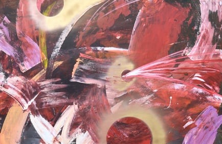 ABSTRACT PAINTING ON CANVAS