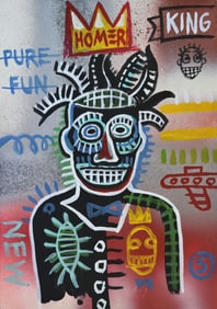 IN THE STYLE OF JEAN-MICHEL BASQUIAT (AFTER) PAINTING