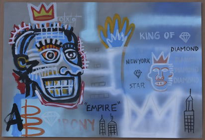 IN THE STYLE OF JEAN-MICHEL BASQUIAT (AFTER) PAINTING