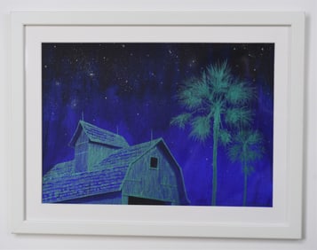 ORIGINAL ACRYLIC ON PAPER  PAINTING