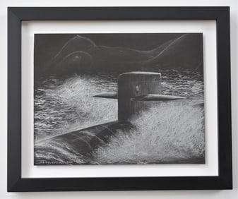 ORIGINAL PENCIL ON BLACK PAPER