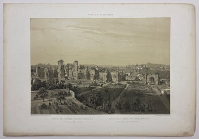 ANTIQUE ENGRAVING OF ROME SCENES