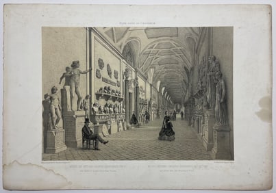 ANTIQUE ENGRAVING OF ROME SCENES