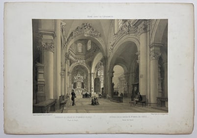 ANTIQUE ENGRAVING OF ROME SCENES