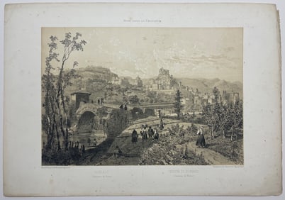 ANTIQUE ENGRAVING OF ROME SCENES