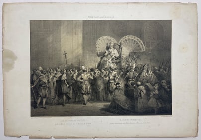 ANTIQUE ENGRAVING OF ROME SCENES