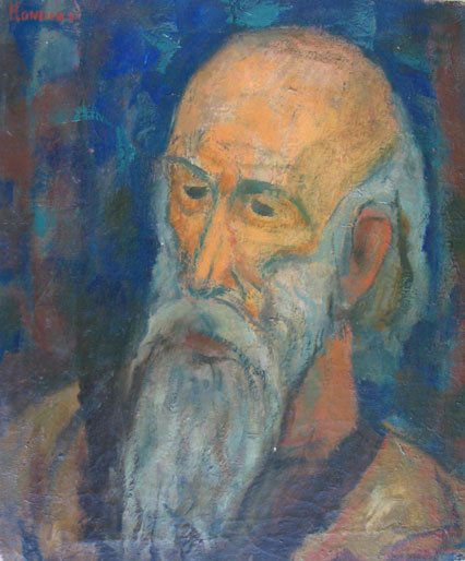 Painting Provincetown artist Portrait: Artist: Gerrit Hondius Biography: (1891-1970) Studied at ASL with Max Weber and A. Dasburg, Royal Academy, The Hague. Exhibited at: WMAA 1924-26, 32 and 34. Also WFNY, 1939, GGE, 1939, Rockefelle