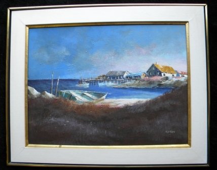 oil, Philip Hicken, Harbor, Heather Cove - 2