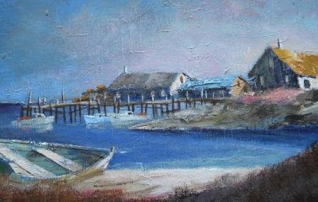 oil, Philip Hicken, Harbor, Heather Cove - 6