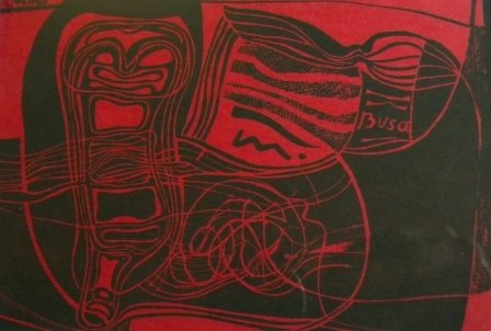 silkscreen, Provincetown, Peter Busa, Still Life: Artist: Busa, Peter Title: Still Life Medium: silkscreen Art Size (H x W): 4.5 x 6.5 Signed: slr in plate Notes: numbered 10/15 lower right in hand and also verso Frame Size (H x W): 9.175 x 11.175 Fr