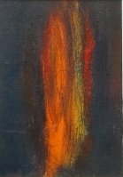 oil, Provincetown, Terry Catalano, Abstract, Birth: Artist: Catalano, Terry Title: Birth Medium: oil on canvas board Art Size (H x W): 6.5 x 4.5 Signed: signed verso Notes: dated 2008/2009, titled verso Frame Size (H x W): 11.25 x 9.25 Frame Style: bla