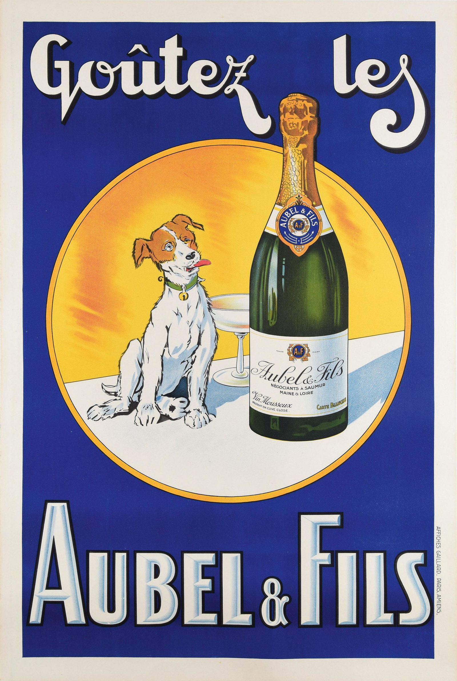 AUBEL & FILS - VINTAGE POSTER (1 of 1)