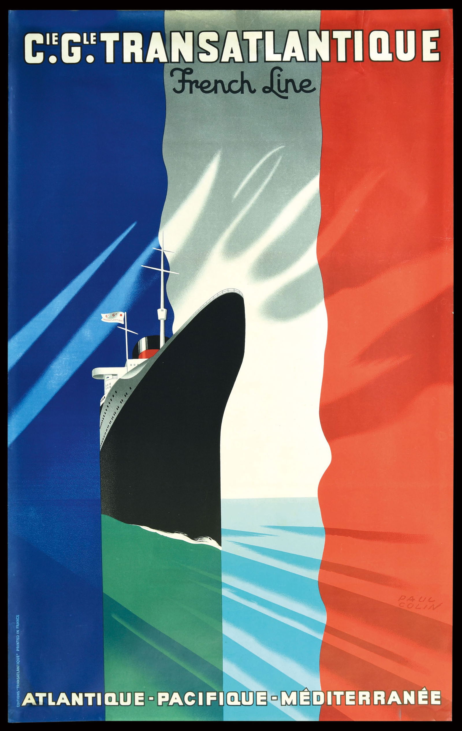 FRENCH LINE TRANSATLANTIQUE I VINTAGE POSTER by Colin, Paul (1 of 1)