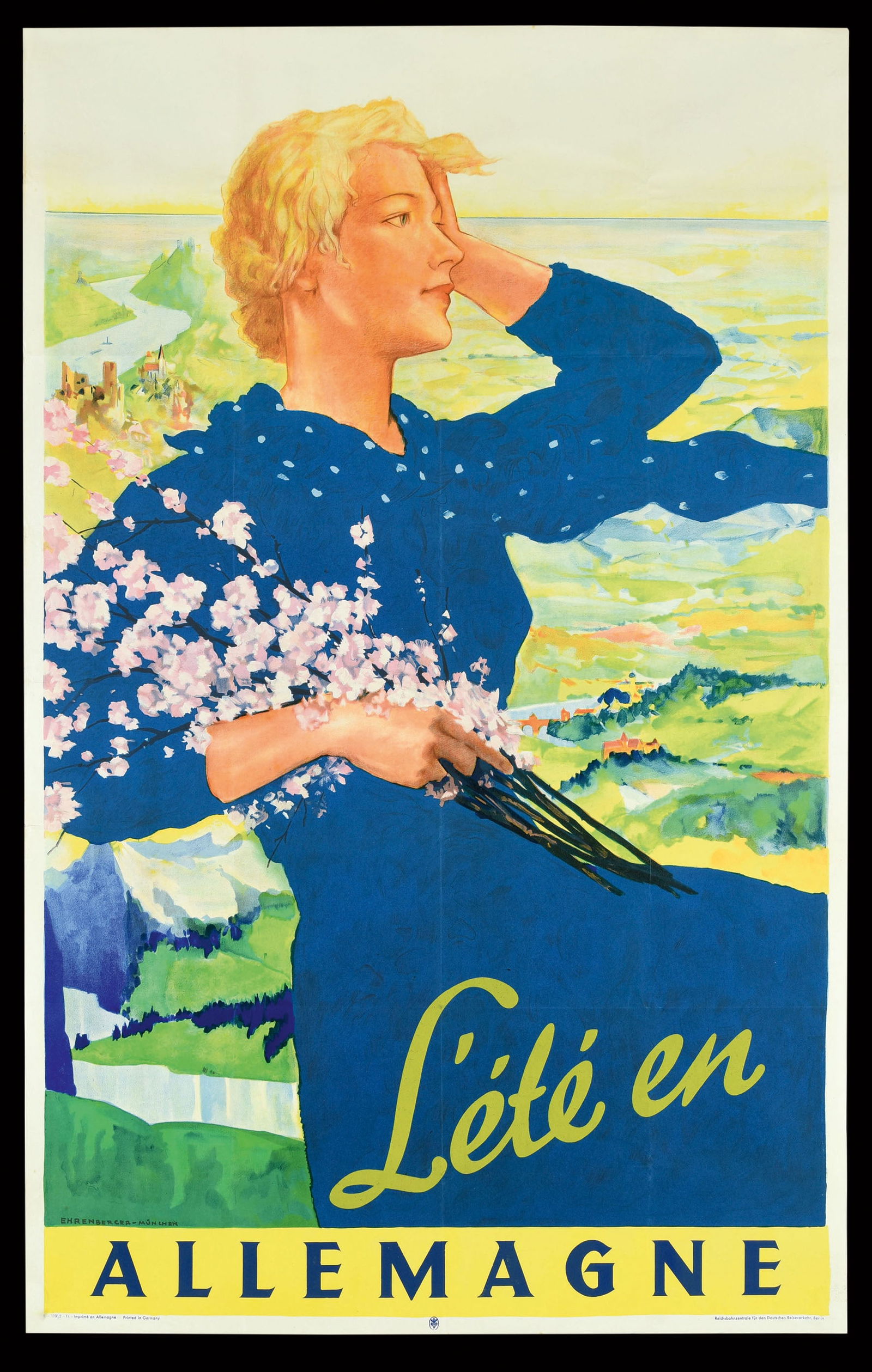 L'ÉTÉ EN ALLEMAGNE I VINTAGE POSTER by Ehrenberger, Ludwig Lutz (1 of 1)