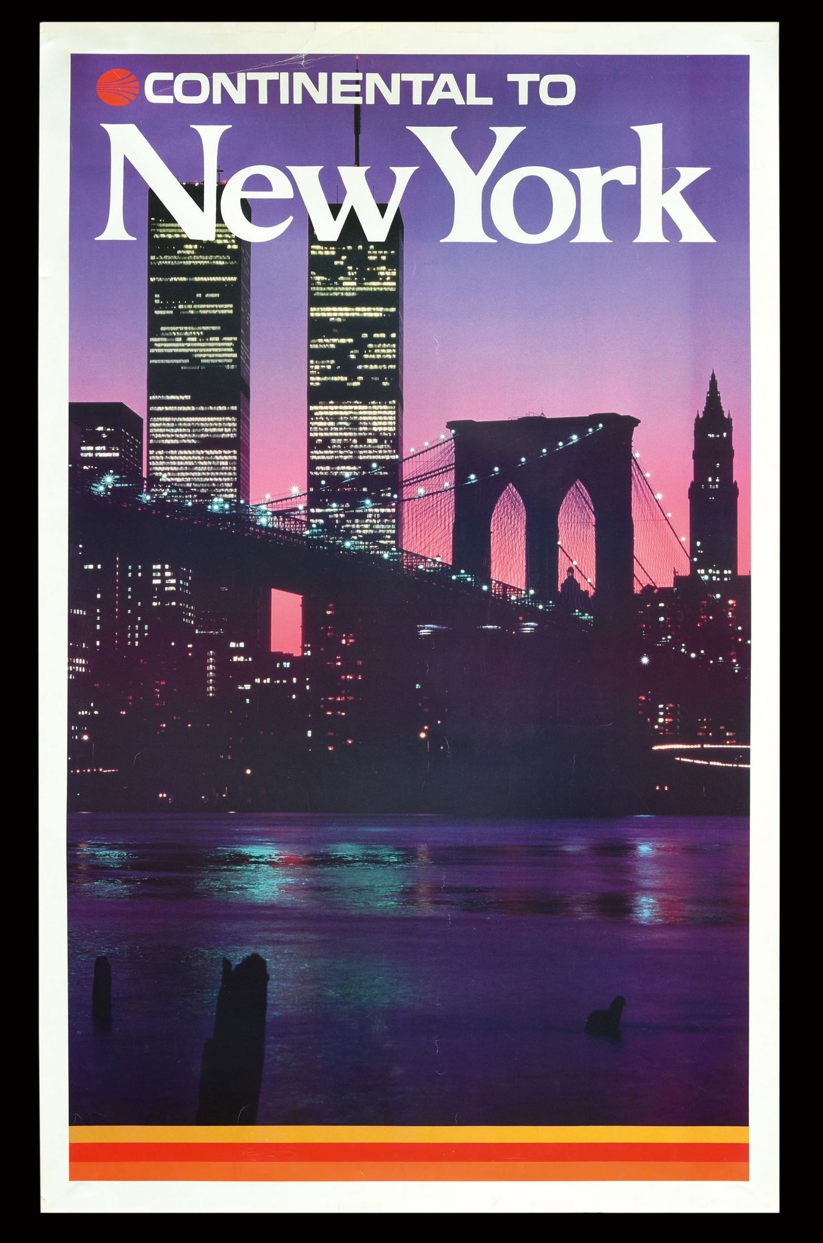 CONTINENTAL NEW YORK I VINTAGE POSTER by Anonymous (1 of 1)