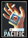 PACIFIC CIGARETTES I VINTAGE POSTER by A.M. Cassandre (ps. Adolphe Mouron, 1901-1968)