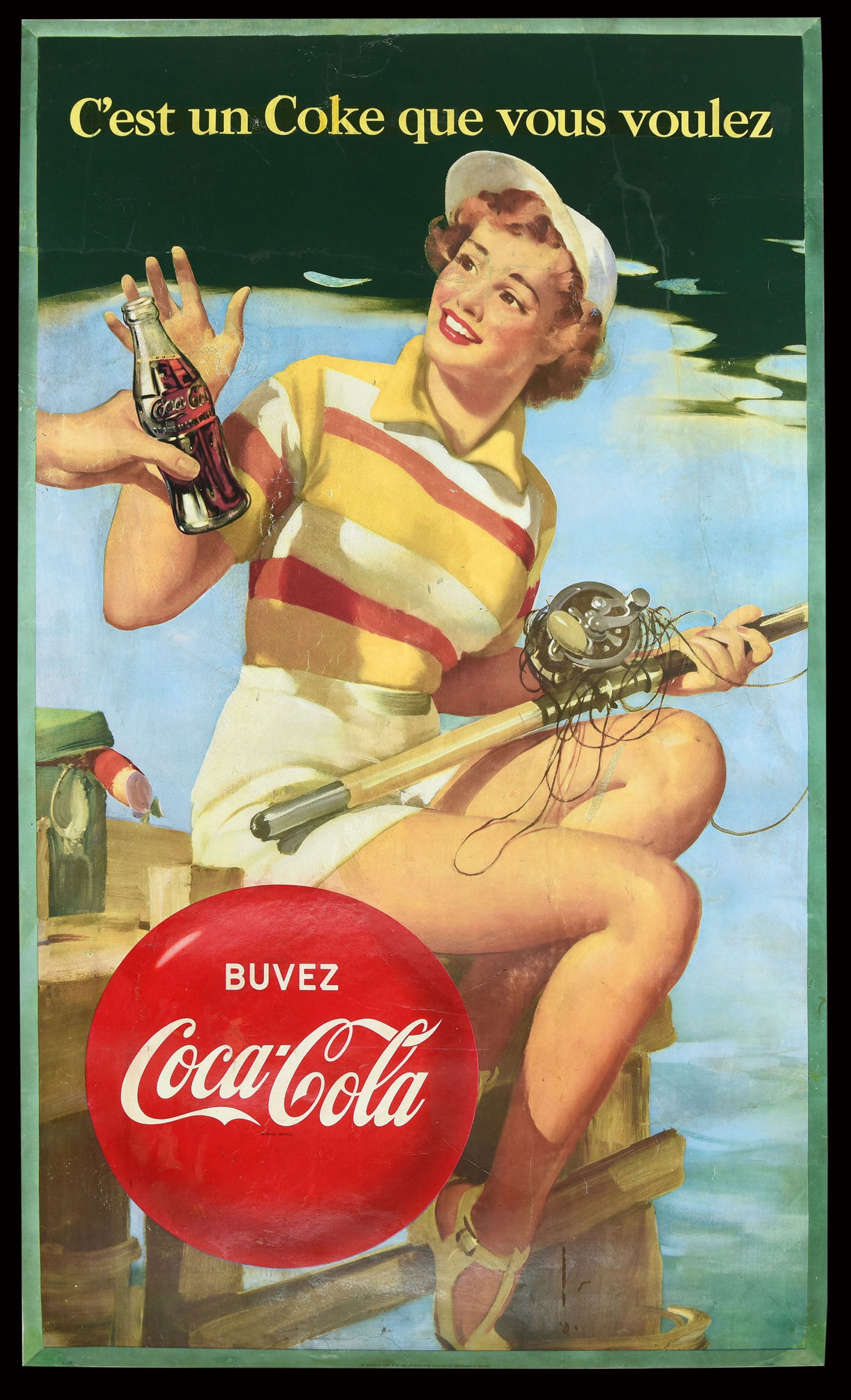 BUVEZ COCA-COLA I VINTAGE POSTER by Anonymous (1 of 1)