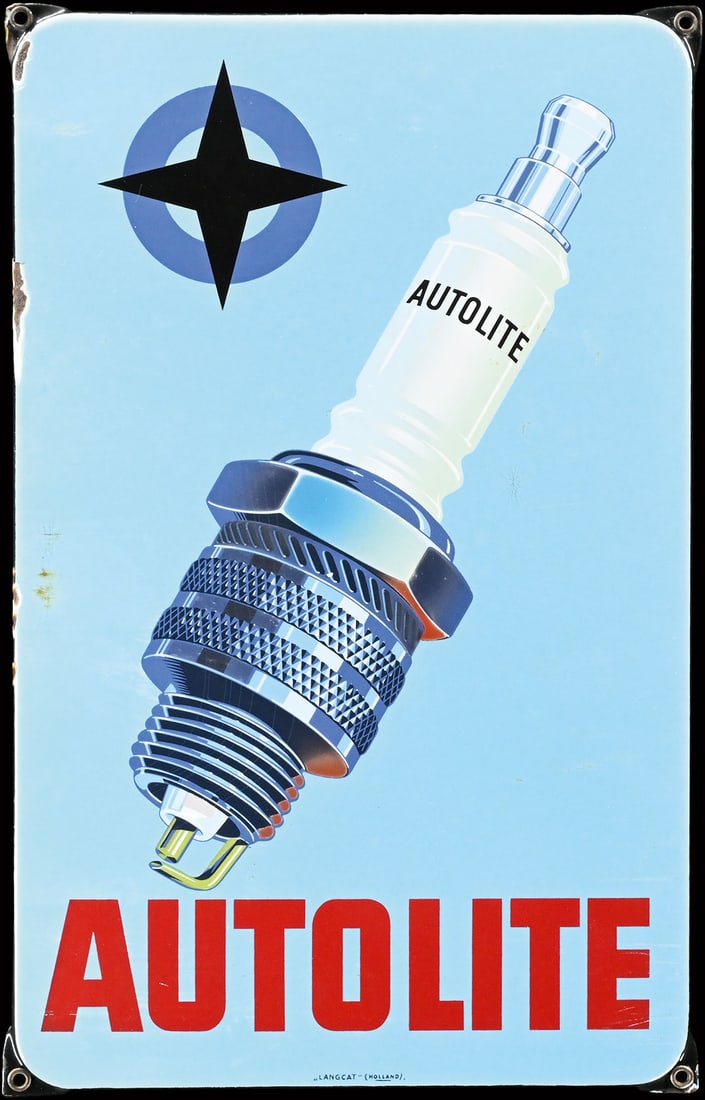 AUTOLITE | 16" PORCELAIN SIGN (1 of 7)