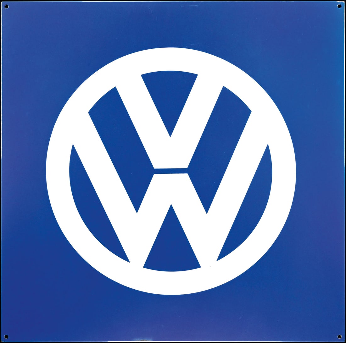 BIG SIZE VW | 35" PORCELAIN SIGN (1 of 8)