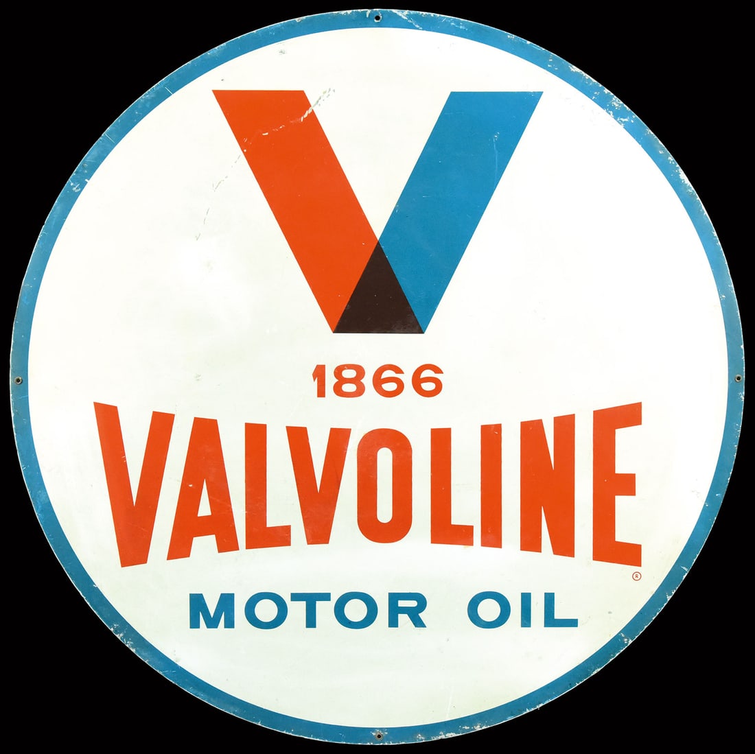 VALVOLINE MOTOR OIL | 30" TIN SIGN (1 of 6)