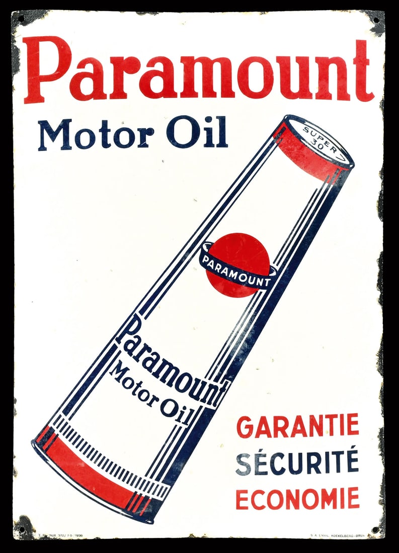 PARAMOUNT | RARE 28" PORCELAIN SIGN (1 of 9)