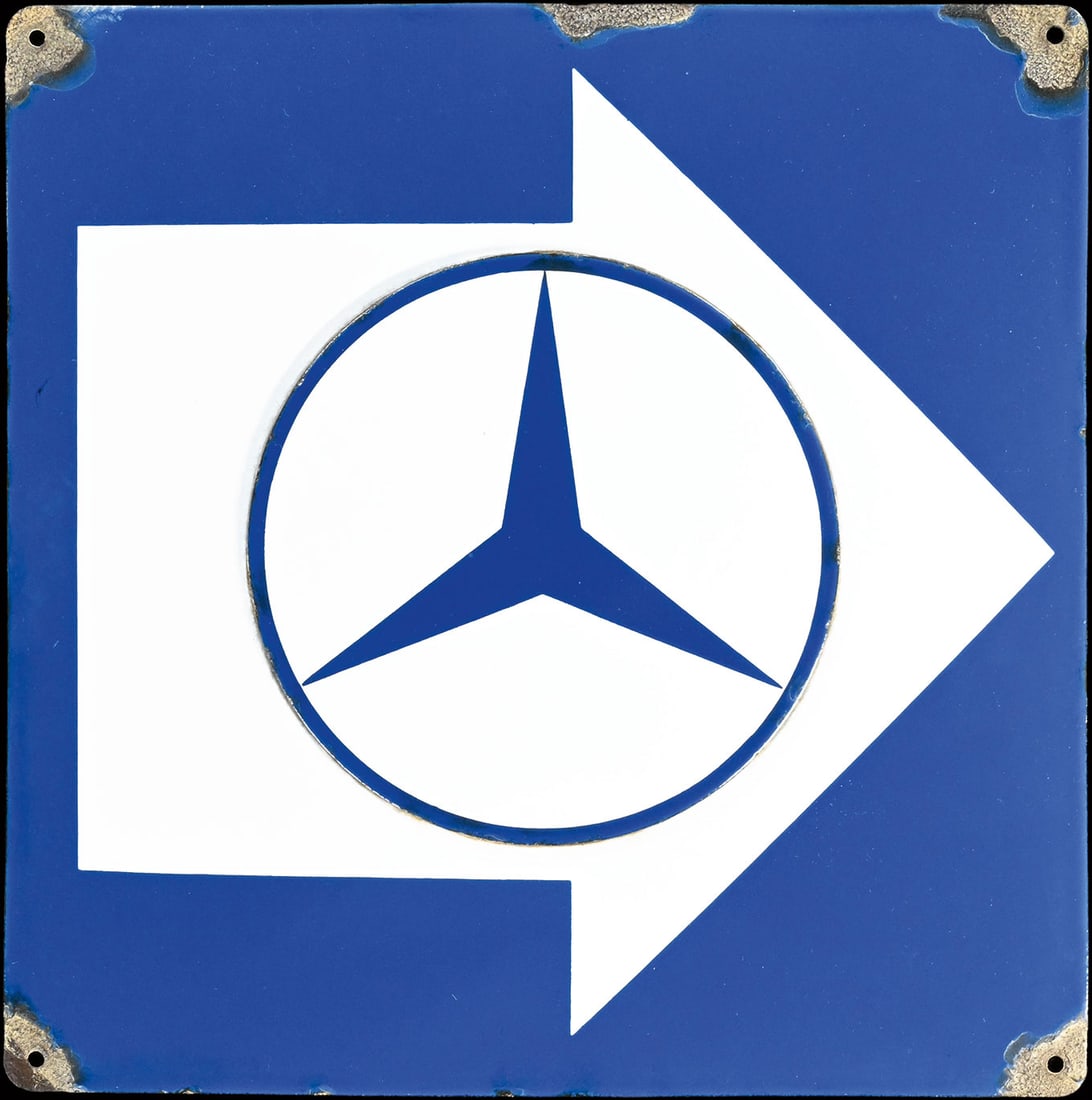 MERCEDES-BENZ | 12" PORCELAIN SIGN (1 of 1)