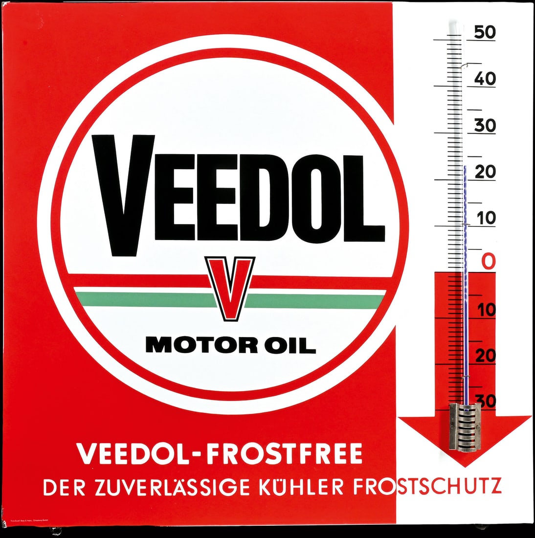 VEEDOL MOTOR OIL | 27" PORCELAIN SIGN (1 of 8)