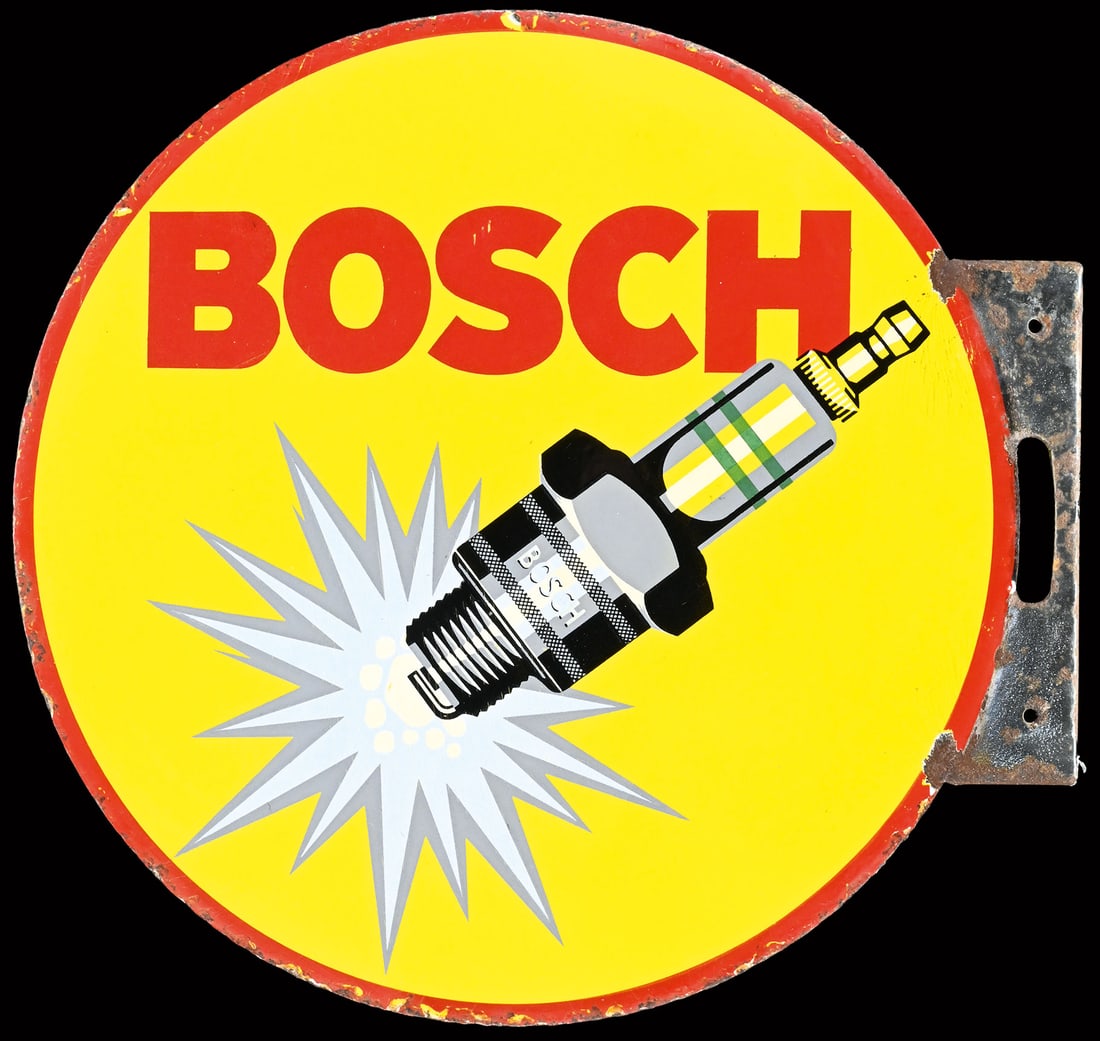 BOSCH | 17" PORCELAIN SIGN | DOUBLE SIDED FLANGE (1 of 10)