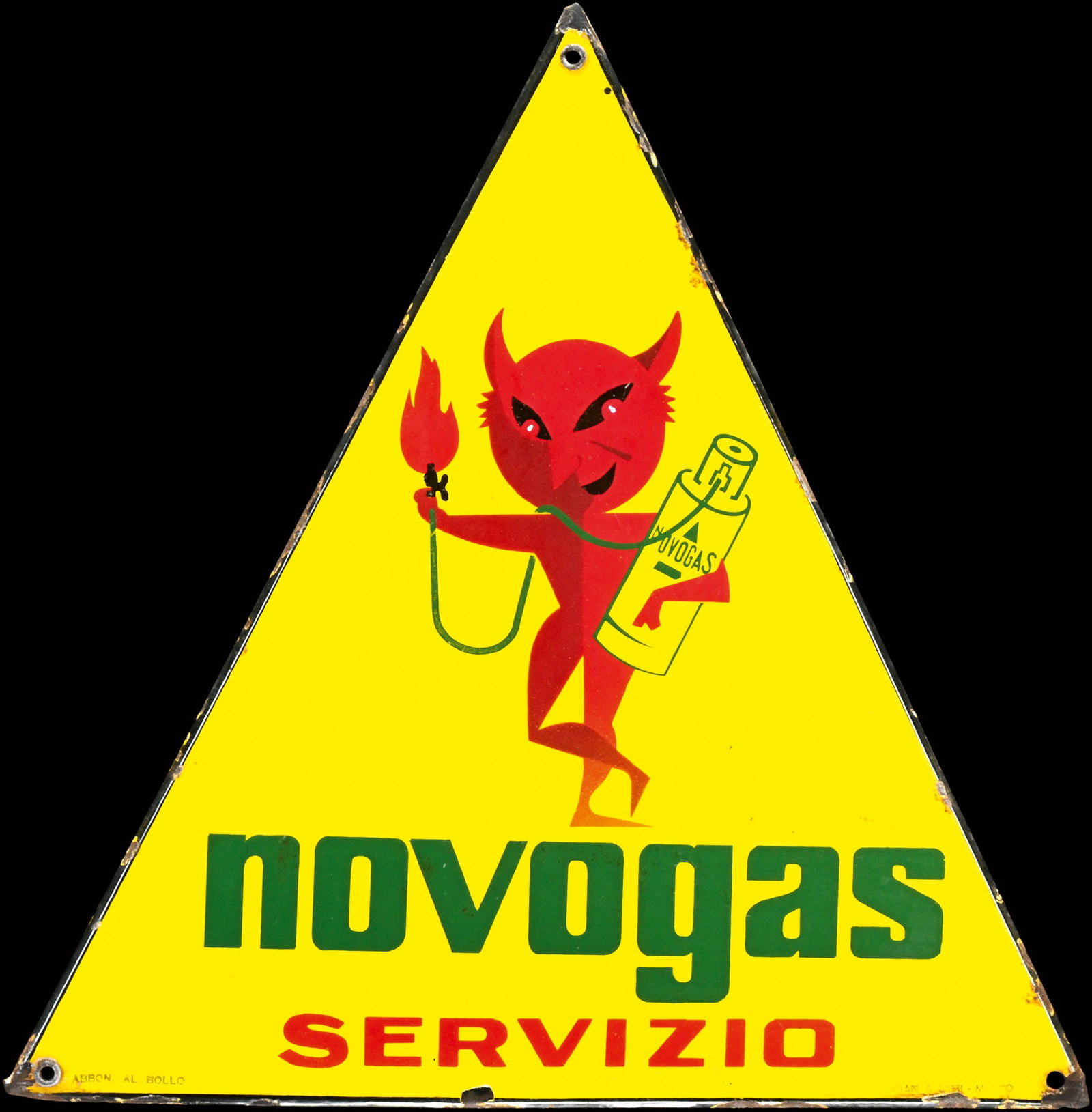 NOVOGAS | 19" PORCELAIN SIGN (1 of 7)