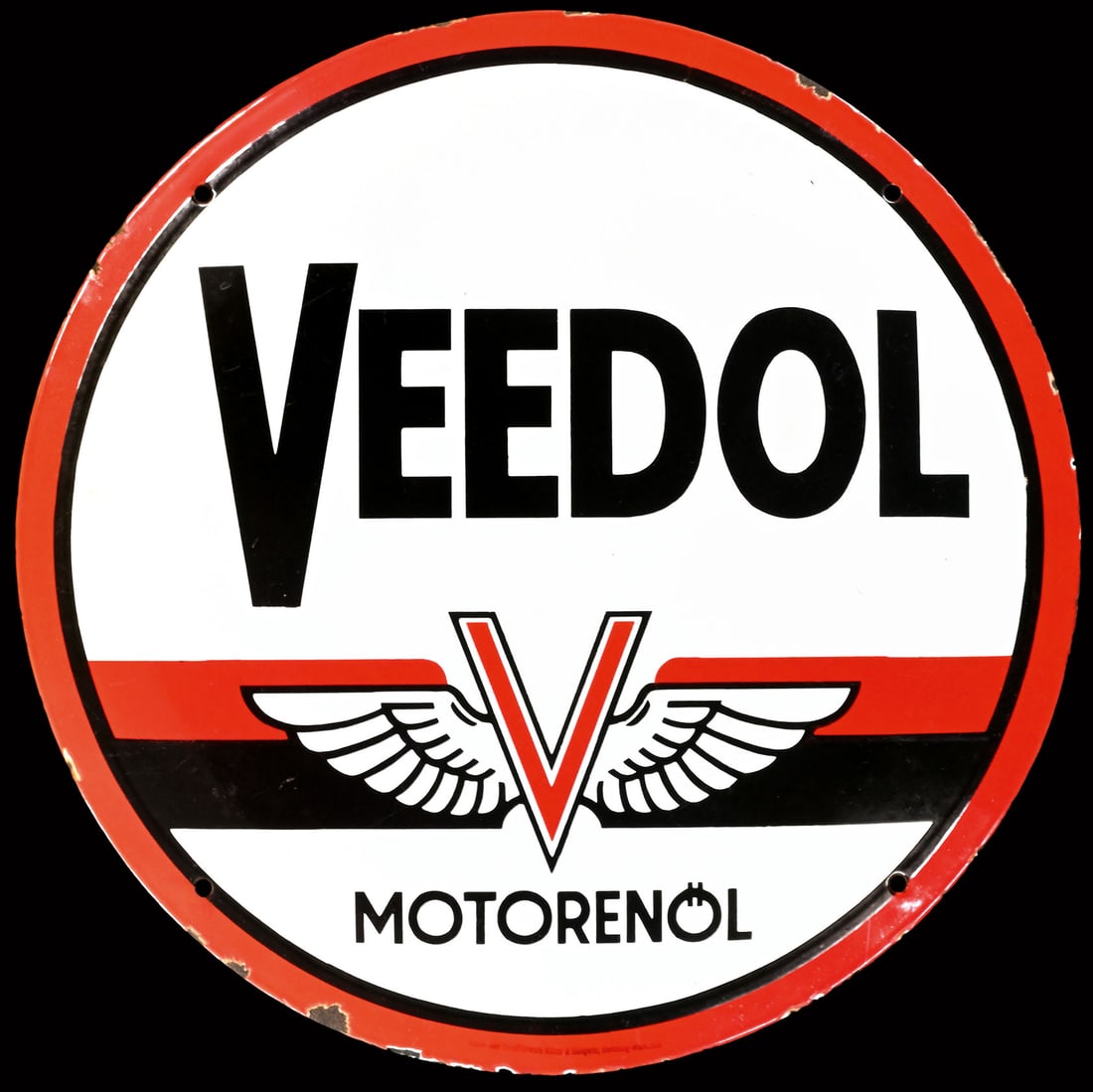 VEEDOL MOTORENOEL | 20" PORCELAIN SIGN (1 of 8)