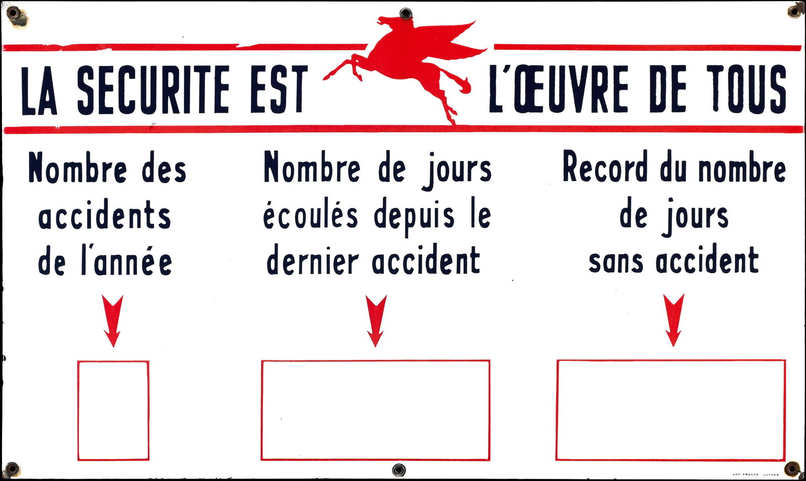 MOBILOIL SECURITE | 28" PORCELAIN SIGN (1 of 8)