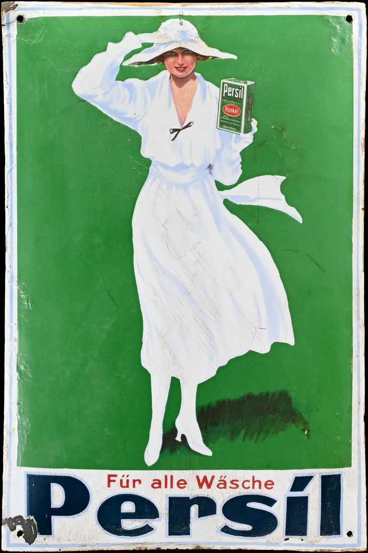 PERSIL - WEISSE DAME | PORCELAIN SIGN | (3-) (1 of 1)