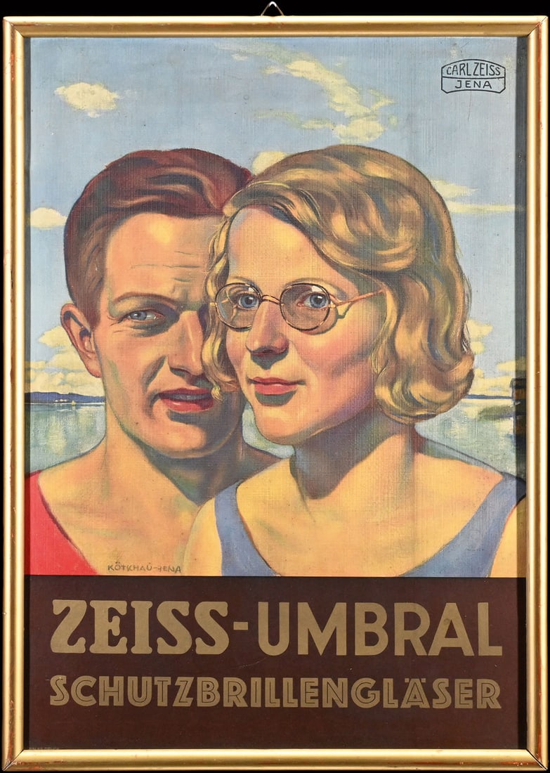 ZEISS-UMBRAL | FRAMED CARDBOARD SIGN | (1) (1 of 7)